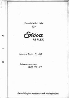 Edixa Wirgin Edixamat Kadett manual. Camera Instructions.